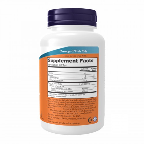 Omega-3 Enteric - 90 sgels 2022-10-0055 Now Foods Omega-3 Enteric - 90 sgels 2022-10-0055 Now Foods