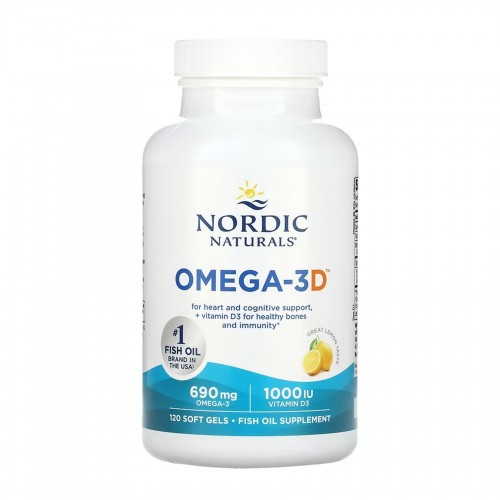 Omega-3D - 120 softgels 2023-10-5985 Nordic Naturals Omega-3D - 120 softgels 2023-10-5985 Nordic Naturals