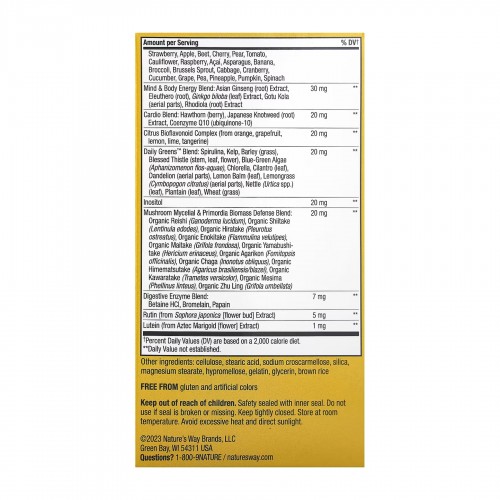 Once Daily Men's 50+ Ultra Multivitamin - 60 tabs 2022-10-1060 Nature's Way Once Daily Men's 50+ Ultra Multivitamin - 60 tabs 2022-10-1060 Nature's Way