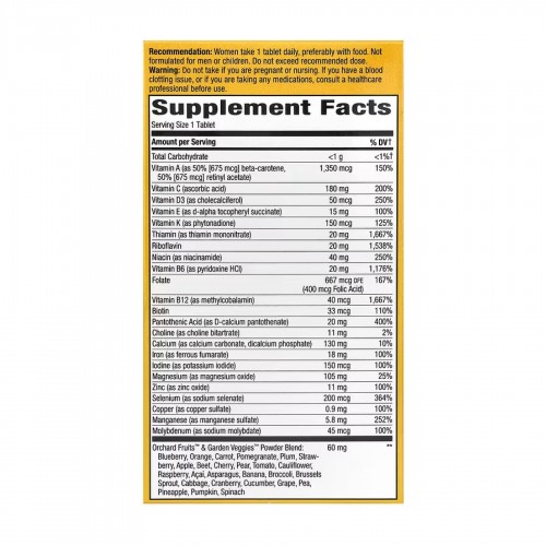 Once Daily Women Ultra Multivitamin- 60 tabs 2022-10-1057 Nature's Way Once Daily Women Ultra Multivitamin- 60 tabs 2022-10-1057 Nature's Way