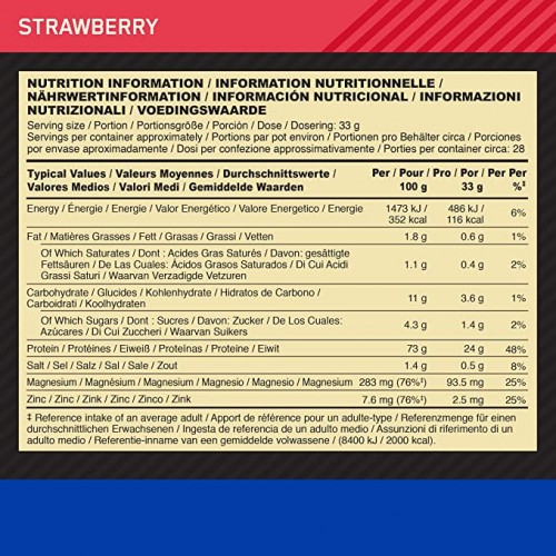 Casein - 924g Strawberry 2022-09-1097 Optimum Nutrition Casein - 924g Strawberry 2022-09-1097 Optimum Nutrition