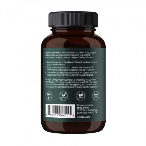 4Mushroom Complex 1000 mg - 60 vegcaps 2023-10-4390 Mind Shi 4Mushroom Complex 1000 mg - 60 vegcaps 2023-10-4390 Mind Shi