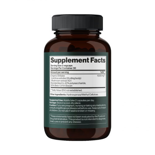 Shiitake Mushroom 1000 mg - 60 vegcaps 2023-10-3328 Mind Shi Shiitake Mushroom 1000 mg - 60 vegcaps 2023-10-3328 Mind Shi