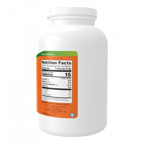 Spirulina Powder - 454g 2022-10-2600 Now Foods Spirulina Powder - 454g 2022-10-2600 Now Foods