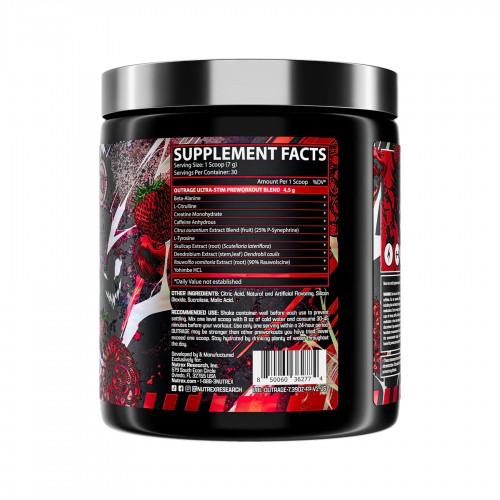 Outrage High‑Stim Pre‑Workout - 30 servings Fruit Punch 2023-10-6536 Nutrex Outrage High‑Stim Pre‑Workout - 30 servings Fruit Punch 2023-10-6536 Nutrex