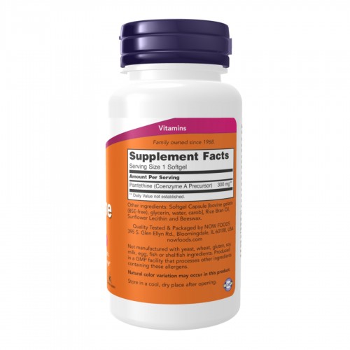 Pantethine 300 mg - 60 softgels 2023-10-3758 Now Foods Pantethine 300 mg - 60 softgels 2023-10-3758 Now Foods