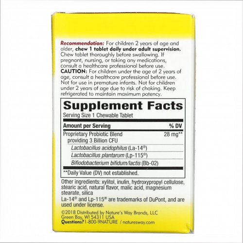 Kids Primadophilus - 30 tabs Cherry 2022-10-1098 Nature's Way Kids Primadophilus - 30 tabs Cherry 2022-10-1098 Nature's Way