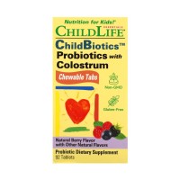 Probiotics with Colostrum Chewable - 90 tabs Natural Berry Probiotics with Colostrum Chewable - 90 tabs Natural Berry