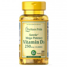 Vitamin D3 250mcg(10000 IU) Mega-Potency - 100 softgels Vitamin D3 250mcg(10000 IU) Mega-Potency - 100 softgels