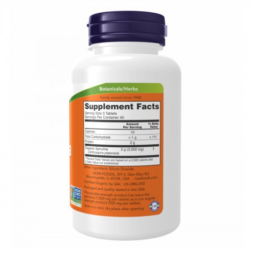 Spirulina 1000mg - 240 tabs 2022-10-1348 Now Foods Spirulina 1000mg - 240 tabs 2022-10-1348 Now Foods