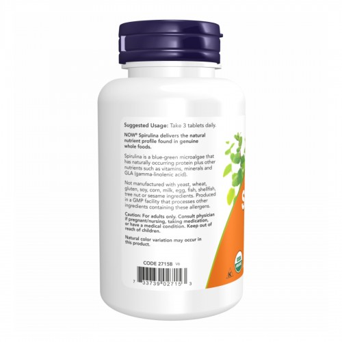Spirulina 1000mg - 240 tabs 2022-10-1348 Now Foods Spirulina 1000mg - 240 tabs 2022-10-1348 Now Foods