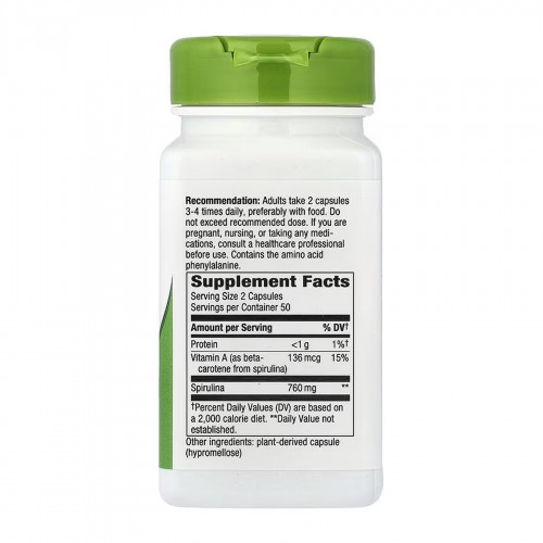 Spirulina Micro-Algae - 100 vcaps 2023-10-6853 Nature's Way Spirulina Micro-Algae - 100 vcaps 2023-10-6853 Nature's Way
