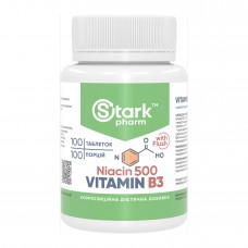 Stark Niacin Vitamin B3 with Flush 500mg - 100 tabs Stark Niacin Vitamin B3 with Flush 500mg - 100 tabs