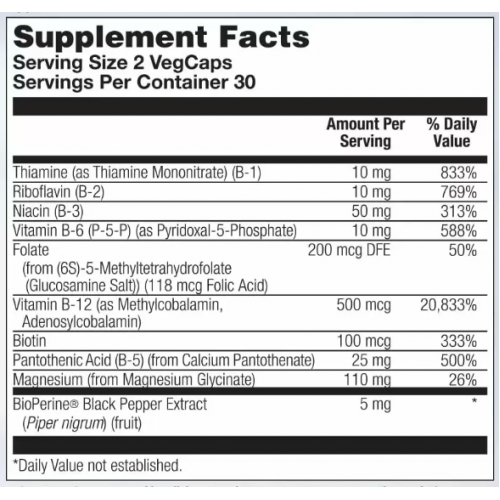 Stress B Magnesium Glycinate - 60 vcaps 2022-10-1013 KAL Stress B Magnesium Glycinate - 60 vcaps 2022-10-1013 KAL