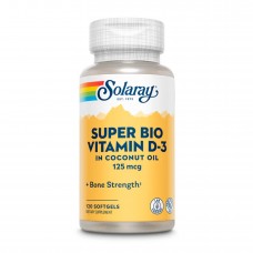 Super Bio Vit D-3 in Coconut 125mcg - 120 softgels Super Bio Vit D-3 in Coconut 125mcg - 120 softgels