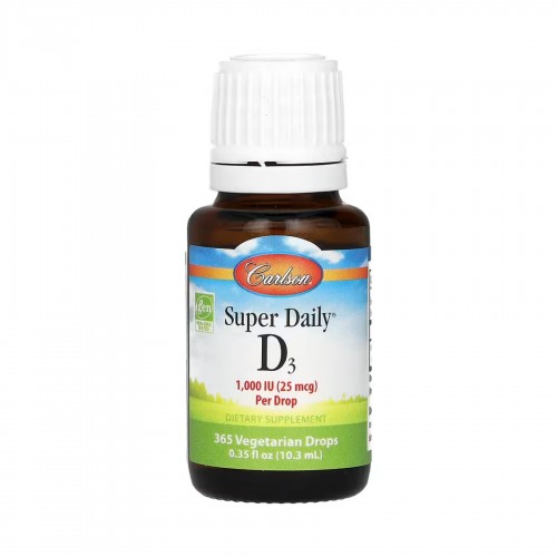 Super Daily D3 1000IU - 10.3 mL 2023-10-5151 Carlson Laboratories Super Daily D3 1000IU - 10.3 mL 2023-10-5151 Carlson Laboratories
