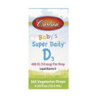 Super Daily D3 for Baby 400IU - 365 Veg drops 10.3 ml Super Daily D3 for Baby 400IU - 365 Veg drops 10.3 ml