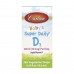 Carlson Laboratories Super Daily D3 for Baby 400IU - 365 Veg drops 10.3 ml 2023-10-4554 