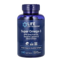 Super Omega-3 EPA/DHA Fish Oil Sesame Lignans & Olive Extract - 240 softgels Super Omega-3 EPA/DHA Fish Oil Sesame Lignans & Olive Extract - 240 softgels