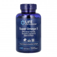 Super Omega-3 EPA/DHA Fish Oil Sesame Lignans & Olive Extract - 240 softgels Super Omega-3 EPA/DHA Fish Oil Sesame Lignans & Olive Extract - 240 softgels