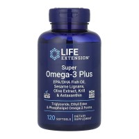 Super Omega-3 Plus EPA/DHA Fish Oil, Sesame Lignans, Olive Extract, Krill & Astaxanthin - 120 softgels Super Omega-3 Plus EPA/DHA Fish Oil, Sesame Lignans, Olive Extract, Krill & Astaxanthin - 120 softgels