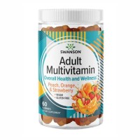 Adult Multivitamin - 60 Gummies Peach,Orange,Strawberry Adult Multivitamin - 60 Gummies Peach,Orange,Strawberry