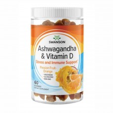 Ashwagandha Vitamin D - 60 Gummies Passion Fruit-Orange Ashwagandha Vitamin D - 60 Gummies Passion Fruit-Orange