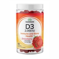 D3 2000IU Strawberry - 60 Gummies D3 2000IU Strawberry - 60 Gummies