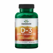 D3 with Coconut oil 5000iu - 60 softgels D3 with Coconut oil 5000iu - 60 softgels