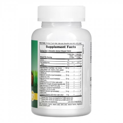 Kids Tummy Zyme Chewable - 90 tabs 2022-10-2850 Nature's Plus Kids Tummy Zyme Chewable - 90 tabs 2022-10-2850 Nature's Plus