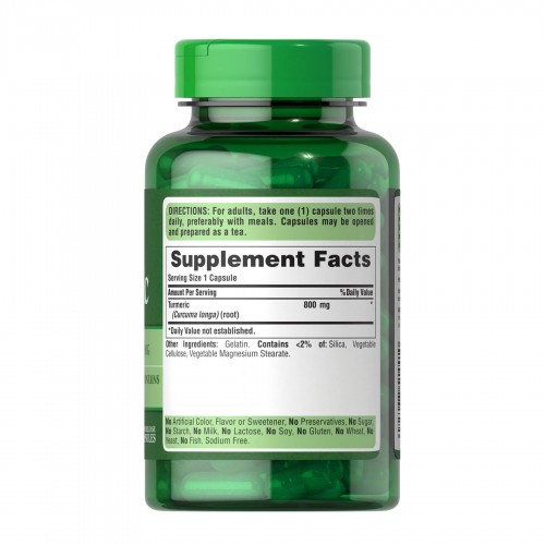 Turmeric 800 mg - 100 caps 2023-10-6443 Puritans Pride Turmeric 800 mg - 100 caps 2023-10-6443 Puritans Pride