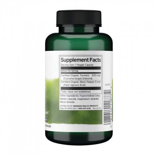 Turmeric & Black Pepper - 90 vcaps 2023-10-2740 Swanson Turmeric & Black Pepper - 90 vcaps 2023-10-2740 Swanson