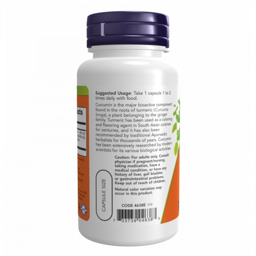 Turmeric Curcumin Extract - 120 vcaps 2022-10-1500 Now Foods Turmeric Curcumin Extract - 120 vcaps 2022-10-1500 Now Foods