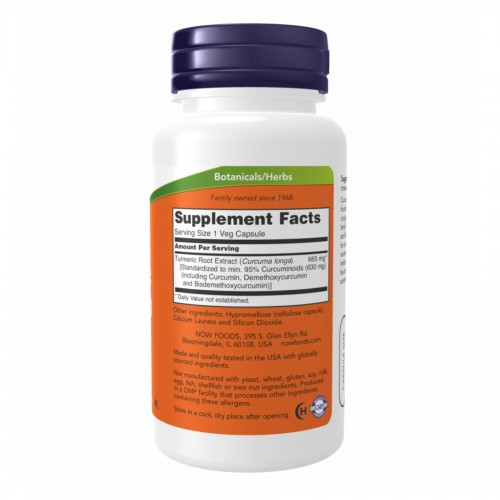 Turmeric Curcumin Extract - 120 vcaps 2022-10-1500 Now Foods Turmeric Curcumin Extract - 120 vcaps 2022-10-1500 Now Foods