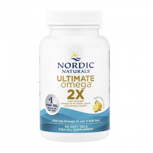 Ultimate Omega 2X - 60 softgels 2023-10-6512 Nordic Naturals Ultimate Omega 2X - 60 softgels 2023-10-6512 Nordic Naturals