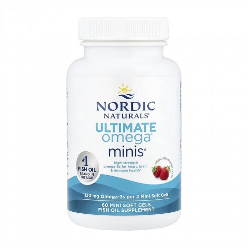 Ultimate Omega 2X Minis - 60 mini softgels 2023-10-6516 Nordic Naturals Ultimate Omega 2X Minis - 60 mini softgels 2023-10-6516 Nordic Naturals