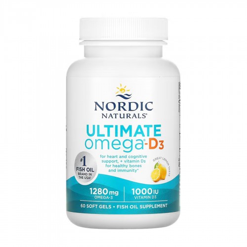 Ultimate Omega-D3 - 60 softgels 2023-10-5956 Nordic Naturals Ultimate Omega-D3 - 60 softgels 2023-10-5956 Nordic Naturals