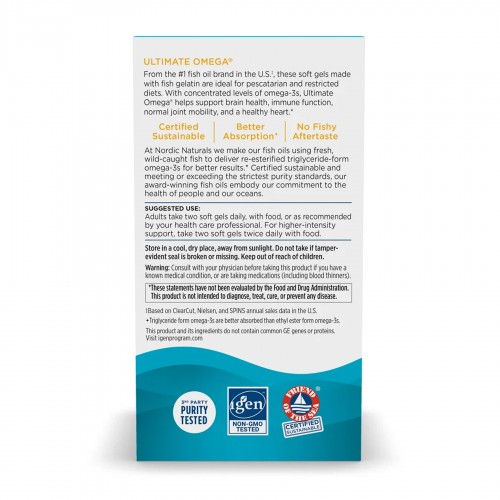 Ultimate Omega Fish Gels - 60 softgels 2023-10-5957 Nordic Naturals Ultimate Omega Fish Gels - 60 softgels 2023-10-5957 Nordic Naturals