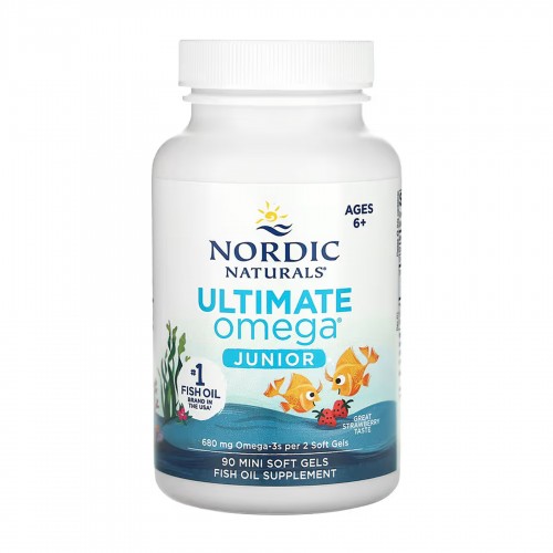 Ultimate Omega Junior - 90 mini softgels 2023-10-5942 Nordic Naturals Ultimate Omega Junior - 90 mini softgels 2023-10-5942 Nordic Naturals