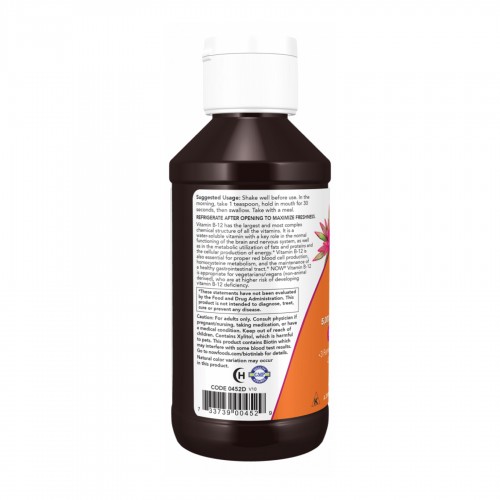 B-12 Ultra Liquid - 118ml (4oz) 2023-10-4535 Now Foods B-12 Ultra Liquid - 118ml (4oz) 2023-10-4535 Now Foods