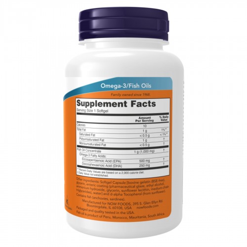 Ultra Omega-3 Fish Oil - 180 Softgels 2022-10-2435 Now Foods Ultra Omega-3 Fish Oil - 180 Softgels 2022-10-2435 Now Foods