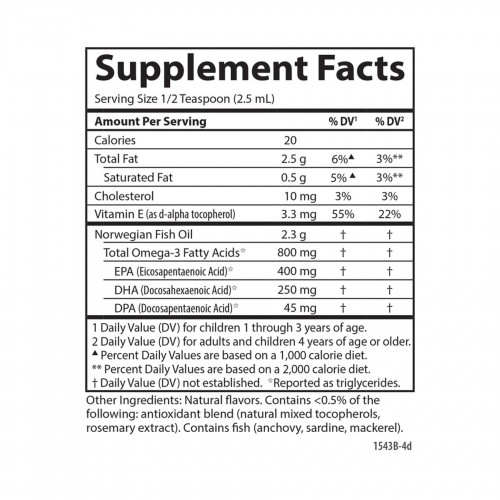 Kids VFFO - 200ml Orange 2023-10-2212 Carlson Laboratories Kids VFFO - 200ml Orange 2023-10-2212 Carlson Laboratories