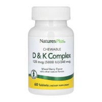 VIT D & K Complex 125mcg 5000 IU/ 240 mcg - 60 tabs VIT D & K Complex 125mcg 5000 IU/ 240 mcg - 60 tabs