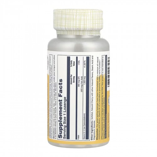 Vitamin B-12 1000mcg - 90 lozenges 2023-10-6741 Solaray Vitamin B-12 1000mcg - 90 lozenges 2023-10-6741 Solaray