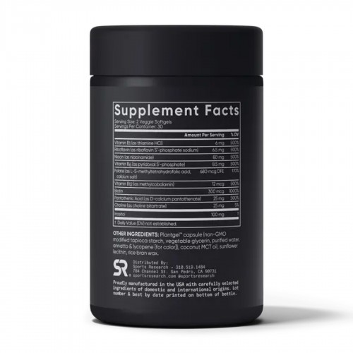 Vitamin B-Complex - 60 softgels 2023-10-4011 Sport Research Vitamin B-Complex - 60 softgels 2023-10-4011 Sport Research