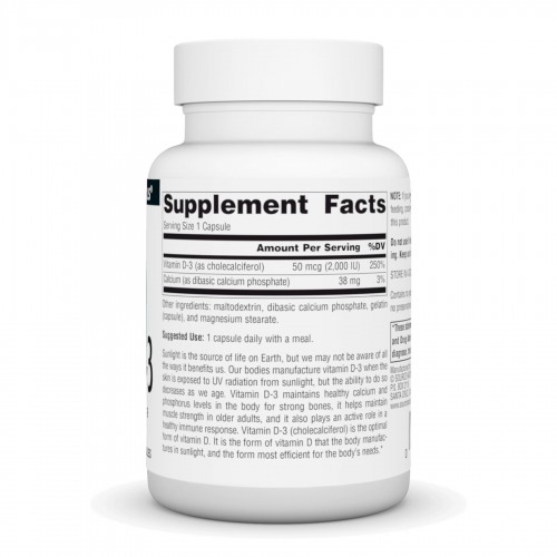 Vitamin D-3 2000 IU - 100 caps 2023-10-4630 Source Naturals Vitamin D-3 2000 IU - 100 caps 2023-10-4630 Source Naturals