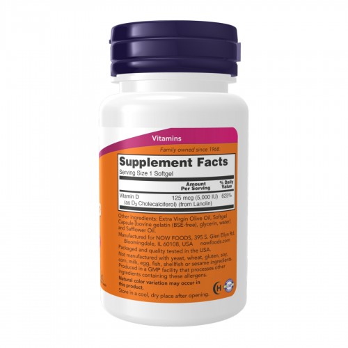 VIT D-3 5000 IU - 30 sgels 2023-10-3275 Now Foods VIT D-3 5000 IU - 30 sgels 2023-10-3275 Now Foods