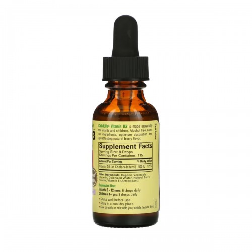 Vitamin D3 (Liquid) - 30ml Berry 2023-10-3719 ChildLife Essentials Vitamin D3 (Liquid) - 30ml Berry 2023-10-3719 ChildLife Essentials