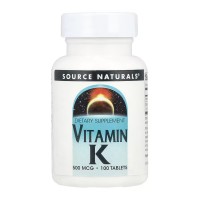 Vitamin K 500 mcg - 100 tabs Vitamin K 500 mcg - 100 tabs