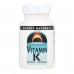 Vitamin K 500 mcg - 100 tabs 2023-10-6146 Source Naturals